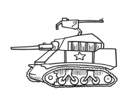 Coloriage Petit Tank