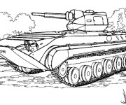 Coloriage Tank Abraham