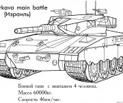 Coloriage Tank puissante