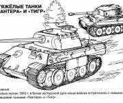 Coloriage Tank soviétique en action