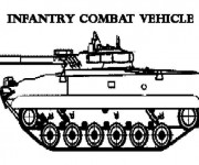 Coloriage Véhicule de combat à télécharger