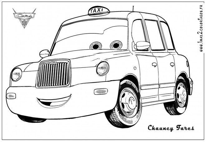 Coloriage et dessins gratuits Taxi Chauncy Fares à imprimer