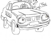 Coloriage Taxi en ligne