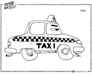 Coloriage Taxi Londres pour enfant