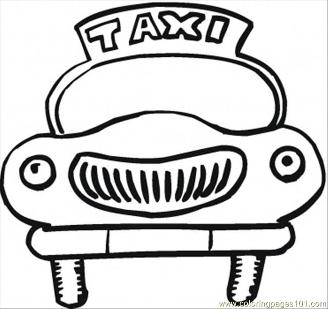 Coloriage et dessins gratuits Taxi Miniature pour les petits à imprimer