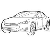 Coloriage Design de la Tesla Roadster
