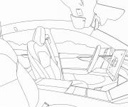 Coloriage Int&eacute;rieur de la Tesla Y