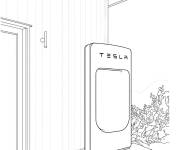 Coloriage Le mur &eacute;lectrique de Tesla