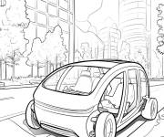 Coloriage Robotaxis Tesla
