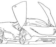 Coloriage et dessins gratuit Tesla &eacute;lectrique r&eacute;aliste à imprimer