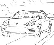 Coloriage Tesla Model Y imagier