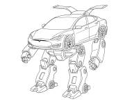 Coloriage Tesla qui se tourne en robot