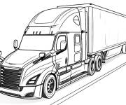Coloriage Tesla, une grosse camion