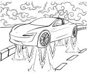 Coloriage Voiture Tesla magique