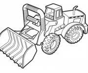 Coloriage Bulldozer à télécharger