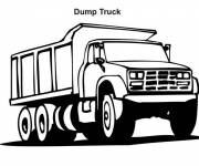 Coloriage et dessins gratuit Camion dumper à imprimer