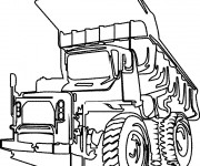 Coloriage et dessins gratuit Camion Tonka à imprimer