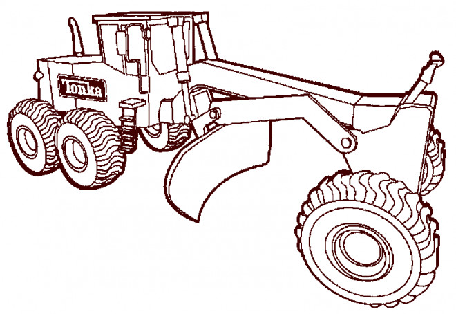 Coloriage Engins de chantier dessin gratuit à imprimer