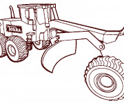 Coloriage et dessins gratuit Engins de chantier Tonka à imprimer