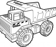 Coloriage Tonka en ligne