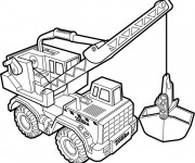 Coloriage Tonka vecteur