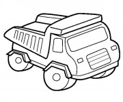 Coloriage Un Camion pour travaux