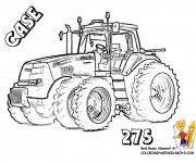 Coloriage Tracteur Case