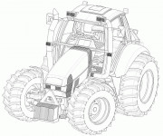 Coloriage et dessins gratuit Tracteur Fendt à imprimer