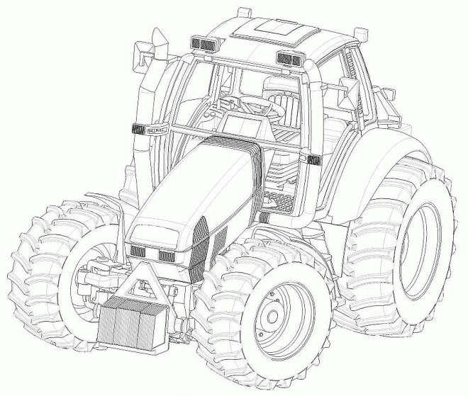 Coloriage Tracteur Fendt Dessin Gratuit à Imprimer