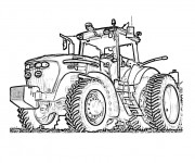 Coloriage Tracteur Fendt en ligne