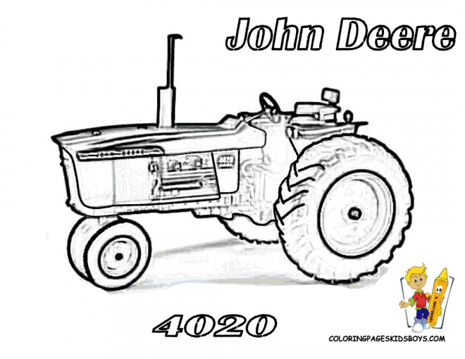 Coloriage Tracteur John Deere Pour Adulte Dessin Gratuit à