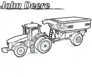 Coloriage Tracteur John Deere Réaliste Dessin Gratuit à Imprimer