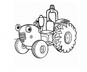 Coloriage Tracteur Tom magique