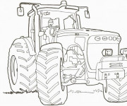 Coloriage Un Tracteur en ligne