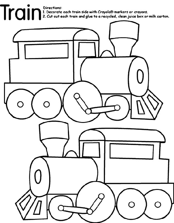 Coloriage et dessins gratuits Décoration de Locomotive de Train à imprimer