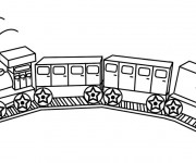 Coloriage Jouet de Train