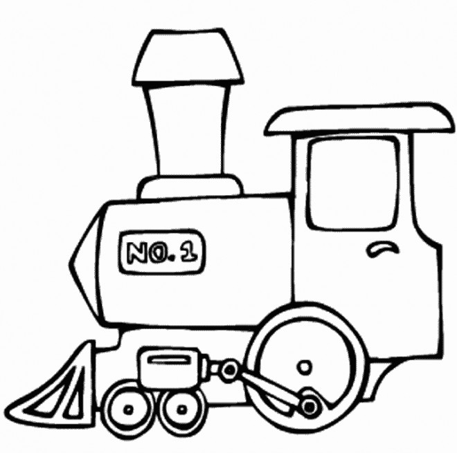 Coloriage et dessins gratuits Locomotive de Train à télécharger à imprimer