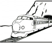 Coloriage et dessins gratuit Locomotive électrique à imprimer