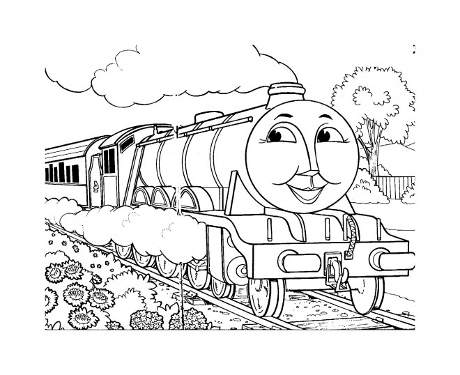 Coloriage Thomas Le Petit Train Dessin Gratuit à Imprimer