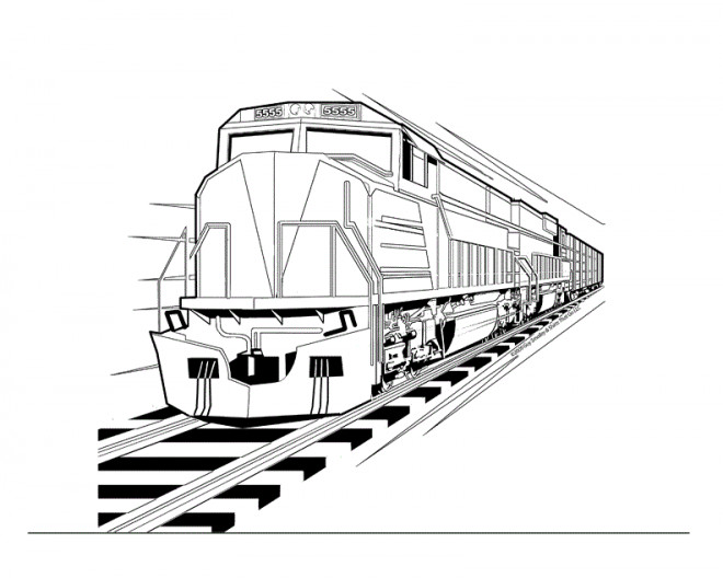 Coloriage Train gratuit à imprimer liste 20 à 40