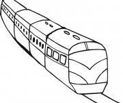 Coloriage Train facile maternelle