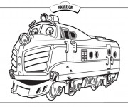 Coloriage Train Harrison dessin anim&eacute;