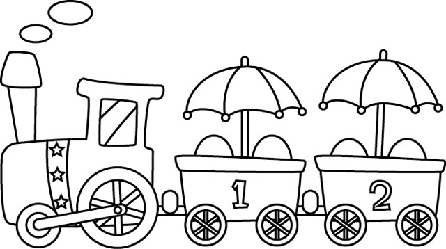 Coloriage Train gratuit à imprimer liste 40 à 60