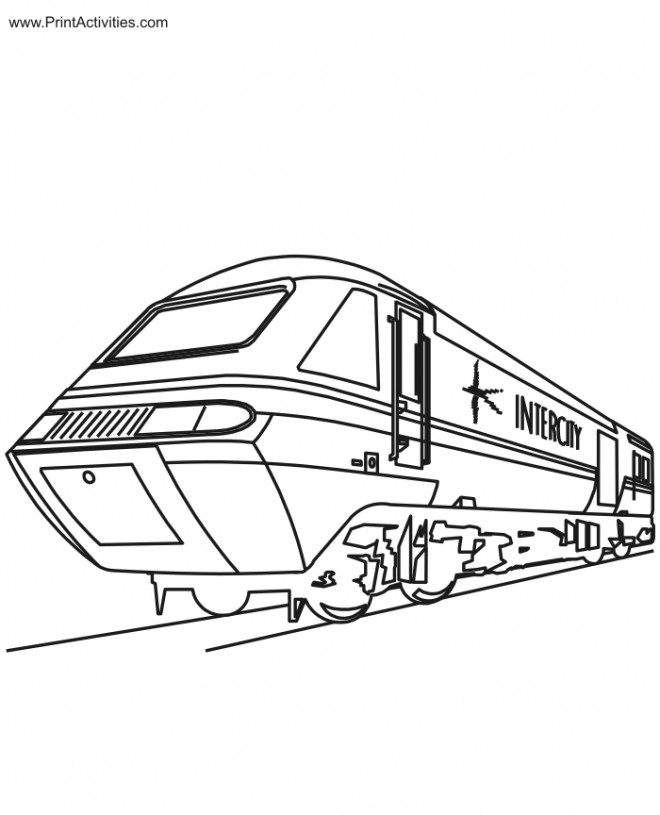 Coloriage et dessins gratuits Train roulant à imprimer