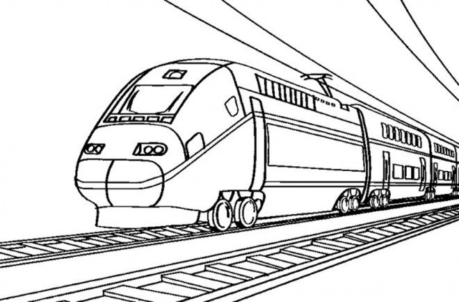 Coloriage De Trains A Imprimer