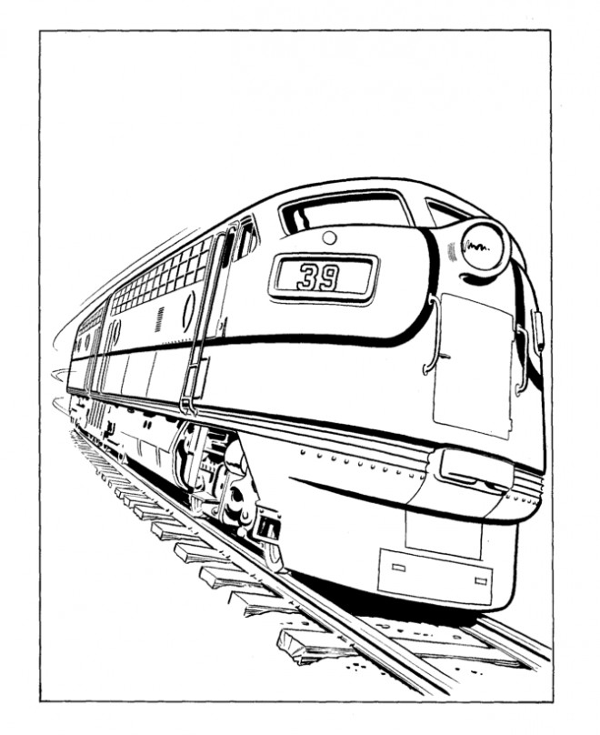 Coloriage et dessins gratuits Un Train qui roule à imprimer