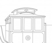 Coloriage et dessins gratuit Tramway à colorier à imprimer