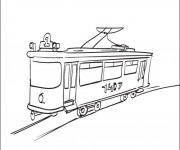 Coloriage et dessins gratuit Tramway en ligne à imprimer