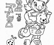 Coloriage Darby et Buster sur La  Trottinette