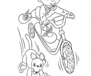 Coloriage Trottinette Bande animée